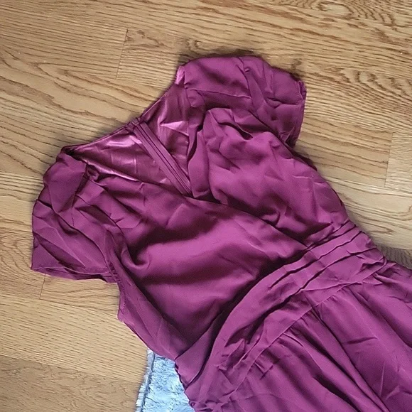 Cupshe Dark Red Maxi Dress, Women's Size Small, New With Tags! - Picture 2 of 9